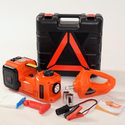 China hot sale portable emergency tool electric jack with impact wrench and air compressor for sale