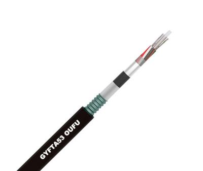 China Telecommunication Underground PE Sheath Non-metallic FRP Strength Member Armored Fiber Optic Cable GYFTA53 Use CommunicationChina Factory OUFU for sale