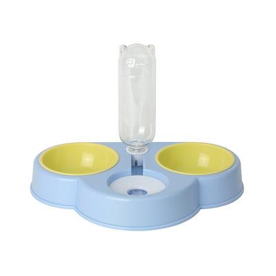 China New Viable Deign Automatic Cloud Shape Feeder Pet Cat Feeder 3 Dog Bowl Set for sale