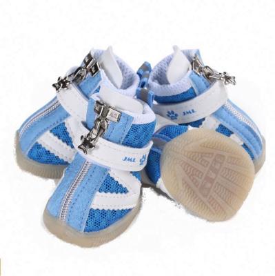 China Durable Soft Mesh Rubber Dog Shoes For Travel Outdoor for sale