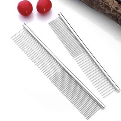 China Best Quality Sustainable Wholesale Pet Grooming Stainless Steel Comb For Pet for sale