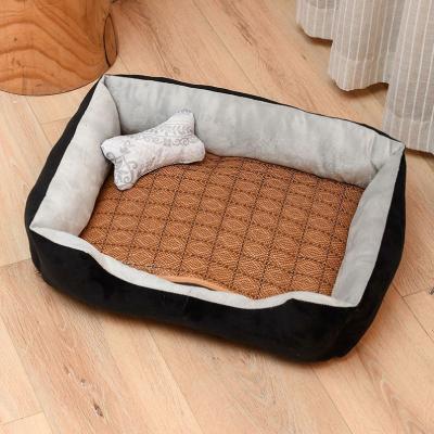 China New Viable Square Waterproof Breathable Dog Bed Summer Large Size Pet Bed Sofa for sale