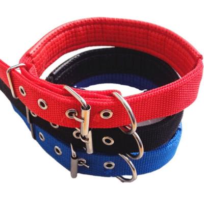 China Hot Sale PVC Canvas Dog Collar Viable Soft Metal Buckle Adjustable High Quality Dog Collar for sale