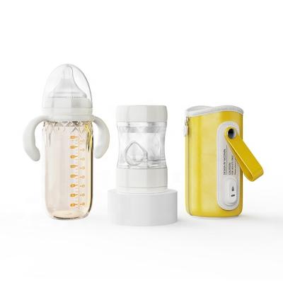 China BPA Free Hot Selling Feeding Supplies Portable Automatic Travel Biberon Bebe Heater Baby Bottles For Car for sale