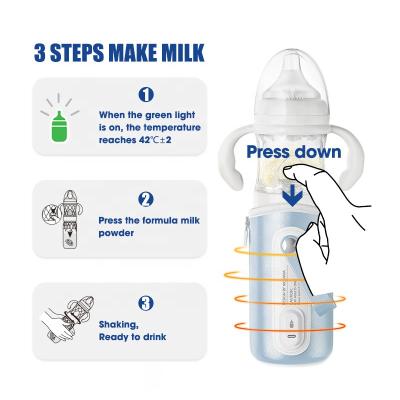 China Free Portable 5 in1 Night Formula BPA BPA Travel Feeding Milk Bottle Dispenser Blender USB Baby Newborn Infant Infant Warmer for sale