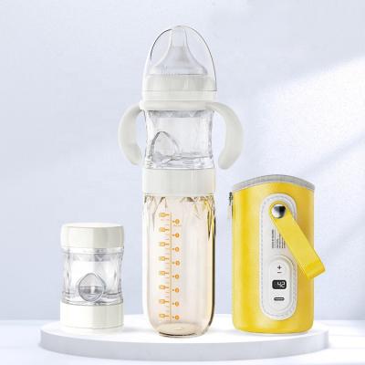 China BPA Free Outdoor Midnight Charging Temperature Adjustable Bpa Free Food Grade PPSU Smart Milk Baby Care Bottle for sale