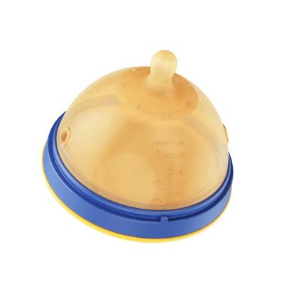 China OEM BPA Feeder BPA Neck Silicone Breast Shape Milk Newborn Infant Super Wide Flat Free Soft Baby Feeding Bottle for sale