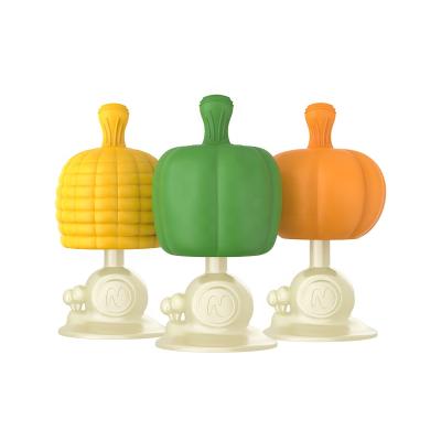 China Toy Oem soft bpa free silicon natural rubber corn chew toys kids calming toy teether baby for sale