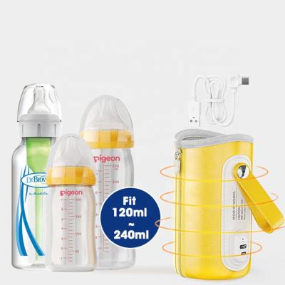 China BPA Free Hot Universal New Design Amazon Private Label Baby Water Milk Bottle Portable Warmer for sale