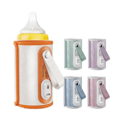 China Hot Selling Travel Car Use Safety Milk Heater Portable USB Baby Products Feeding Warmer 3 Temperature Outdoor Instant Baby Bottle Warmer for sale