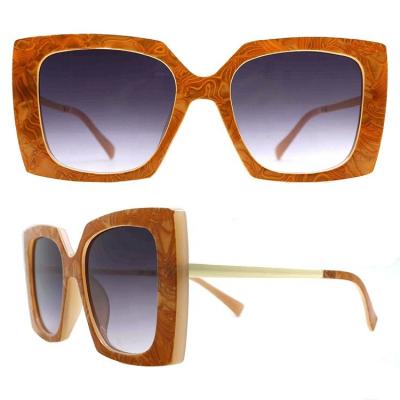 China Fashion Sunglasses Big Frame Sunglasses Fit Retro Sunglasses For Women for sale