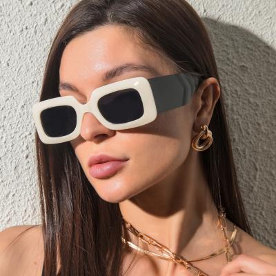 China Fashion sunglasses wholesale new retro large frame street photo women's oversized square sunglasses for sale