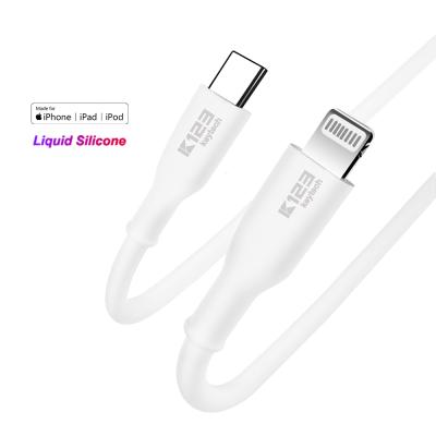 China 100% New Original MFi 5V 3A Chip 100% New Silicon Chip For iPhone 12 11 PD Fast Charging USB Cable For iPad With Box mfi certified usb cable for sale