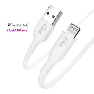 China Mobile Phone OEM ODM Silicone For iPhone 12 Cable USB Fast Charging Original Mfi Data Cable Certified for sale