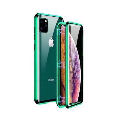 China Ultra Thin Magnetic Case For iPhone 11 Tempered Glass Phone Cases, For iPhone 11 Plus Case Covers, Cell Phone Shell For iPhone 11 Magnetic Case for sale