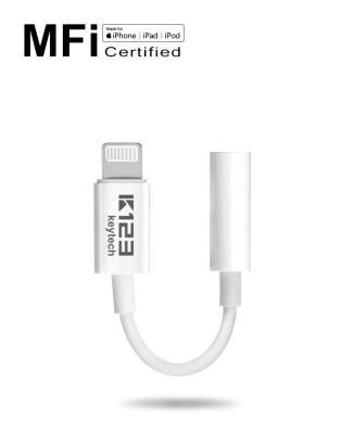 China MP3/MP4 Player MFi Certified C101 3.5mm Connector Earphone Adapter Cable For iPhone for sale