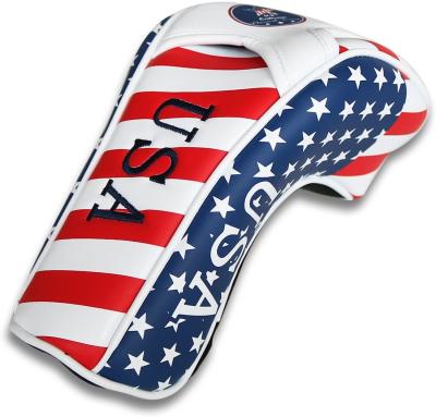 China Durable Golf Star Spangled Banner Marks Driver Head Covers For Scotty Cameron Taylormade Odyssey Driver Fairway Wood Hybrid Driver for sale