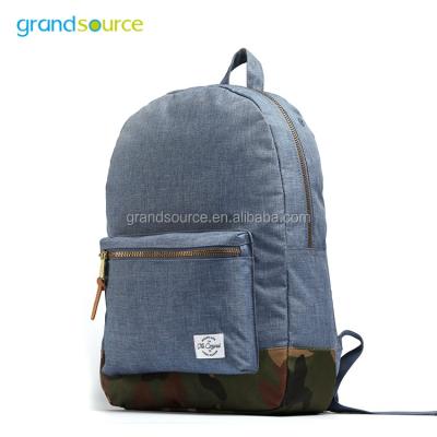 China No 12 Canvas Double Fashionable Blue Backpack for sale