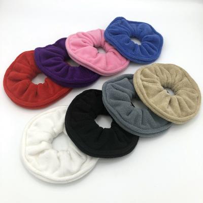 China Simple Concise Women's Hair Band RFD 15CM Towel Scrunchies Super Absorbent Towel Scrunchies Microfiber Scrunchies For Wet Hair for sale