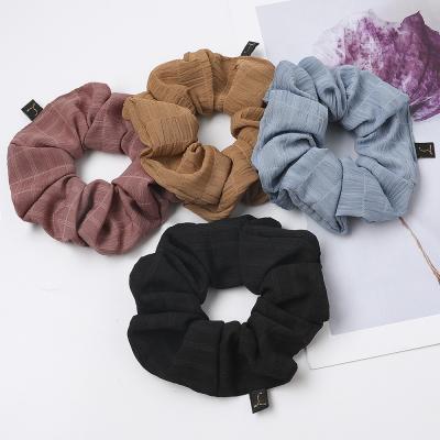 China Chiffon Factory Direct Selling Candy Colored Chiffon Hair Scrunchies Cool Small Hair Scrunchies for sale