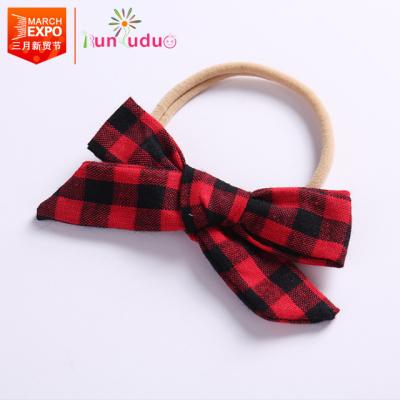 China Simple Bowknot Princess Ins Style Accessories Baby Headband Latest European And American Cute Elegant Elastic Headband Designs For Girls Hair Accessories for sale