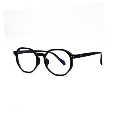 China TR90 Mellan New Anti-Blue Glasses Trendy Round Frame Flat Mirror Female Glasses Frame Blue Light Blocking Glasses for sale