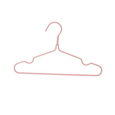 China Modern China Garment Hacked Me KNOW Baby PE Powder Coated Metal Hanger for sale