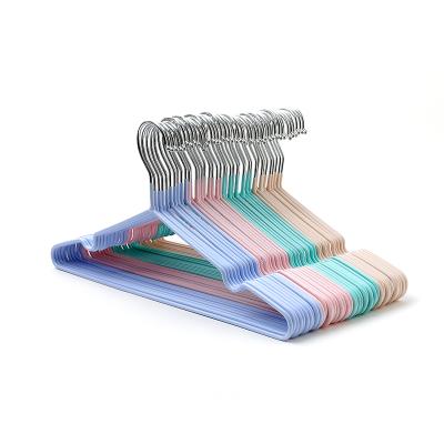 China Modern China Made Waterproof Multicolor Store Use Me KNOW PVC Coated Metal Hanger for sale