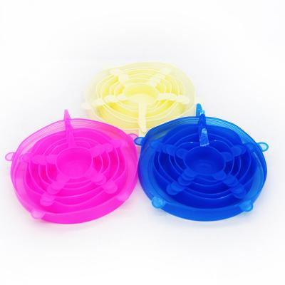 China Modern simplicity 6 pieces set of silicone food-grade silicone cover fresh-keeping fresh-keeping cover for sale