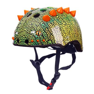 China Comfortable 3D Dinosaur Shaped Kids And Teens Sports Cycling Bicycle Skateboard Roller Balance Car Safety Helmet for sale