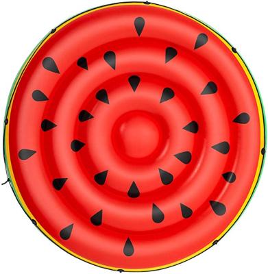 China Outdoor Water Fun Inflatable Watermelon Pool Air Bed Mattress Float for sale