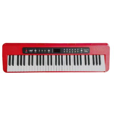 China 2021 New 2021 Educational Keyboard Electronic Musical Piano Keyboard Supplier Red 61 Key Piano Keyboard Musical Instrument for sale