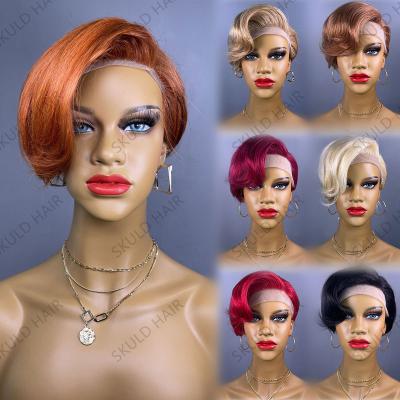 China Pixie Cut Skuld Short Pixie Cut Hair Lace Wigs For Black Women for sale