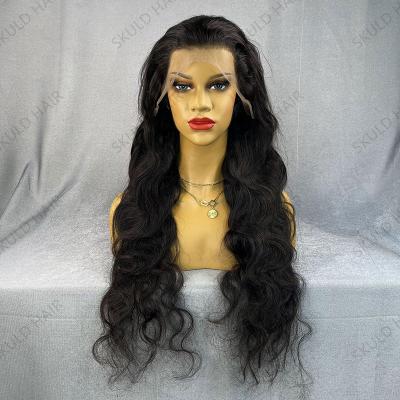 China Body Wave Skuld 4x4 13x4 360 Full Lace Human Hair Wigs Women Wholesale Brazilian Virgin Hair Lace Front Wig For DHL Transparent Black VIP for sale