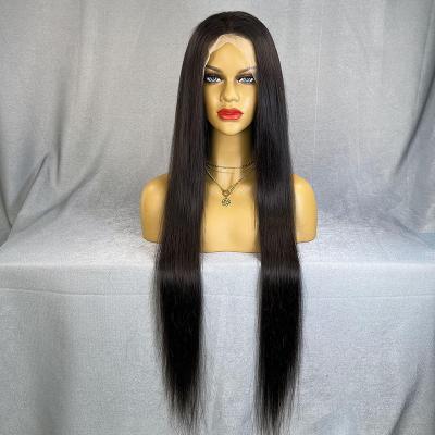 China Brazilian Skuld Wave Hair Wigs 4x4 13x4 360 Full Lace Silky Straight Human Hair Wig Drop Shipping Wholesale for sale