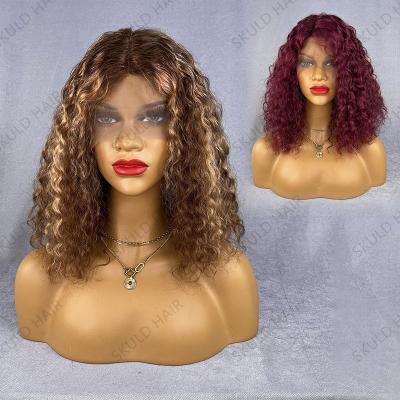 China Wholesale Drop Shipping Bob Wigs Brazilian Human Hair Bob Wig Water Wave Skuld Short Wigs for sale