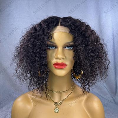 China Abbreviation Bob Wigs Jerry Curly Wigs Lace Frontal Water Wave Skuld Hair Wigs Color Women Wholesale for sale