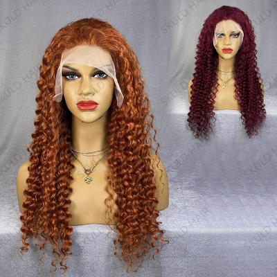 China Deep Wave Skuld 13x4 Lace Front Wig Deep Wave Wigs Brazilian Hair Wig For Black Women Drop Shipping Wholesale for sale