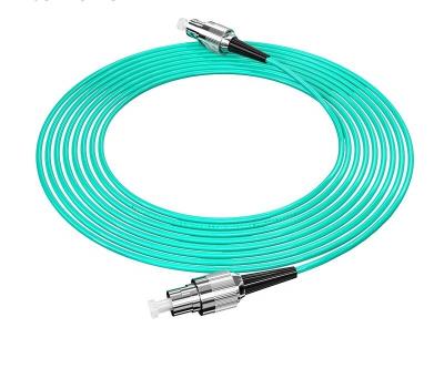 China FTTX Fiber Optic Jumper Cable OM3 Multimode FC SC LC ST Single Core Fiber Optic Patch Cord for sale