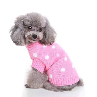 China Keep Warm Cute Dog Accessories Sweater Winter Pet Girls Pink Color Pink Color Pet Clothes For Large Dogs for sale