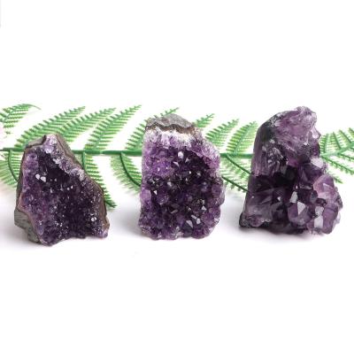 China China Crystal Mineral Specimen Ornament Crafts Natural Healing Reiki Quartz Amethyst Geode Cluster Collection Home Decor Gift for sale