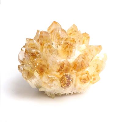 China &Gift Smoky White Yellow Crystal Cluster For Home Decoration Natural Mineral Green Healing Stone Specimen From China for sale