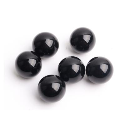 China Small beautiful Crystal Sphere Healing Gemstone Black natural obsidian ball from China for home decoration for sale