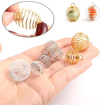 China China Gold Silver Carved Natural Quartz Crystal Brazilian Tumbled Stone Spiral Healing Pendant For Gift Decoration for sale