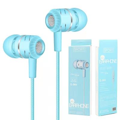 China In-Ear Cheap Price 3.5mm Wired Earphone Bass Subwoofer Stereo Wired Headphones Microphone Sport Running Earbuds For Samsung for sale