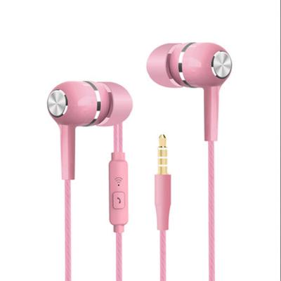 China Handsfree In-Ear 3.5mm Earphones In Ear Wired Headphones Free Sample Earbuds Headset Wired Low Price Cheap Earphone for sale