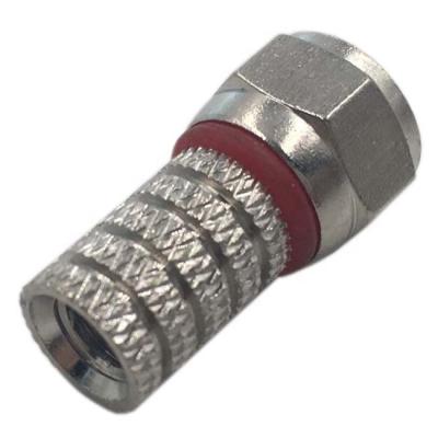 China Waterproof RF RG6/RG59/RG58 Twist On F Coax Connector for sale