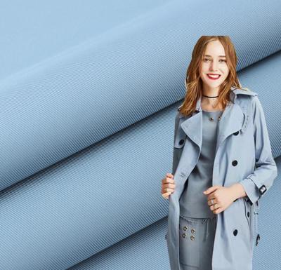 China Waterproof raincoat and PU coated 2/2 twill heavy imitation memory fabric for worksuit for sale