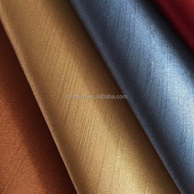 China Anti-static polyester shantung taffeta fabric with wick yarn polyester dupion polyester wicking satin fabric for sale