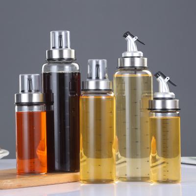 China Food Factory Manufactured Empty Clear Baking Olive Oil Glass Bottles Wholesale for sale